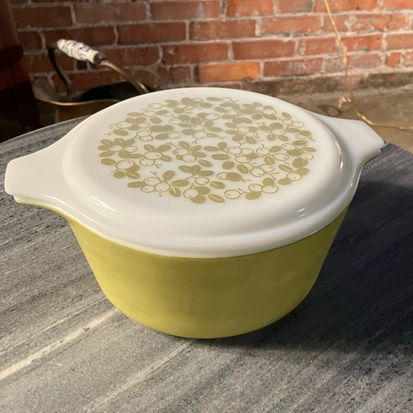 Pyrex 474, 473 olive verde with casserole dish with lids - Picture 4 of 15